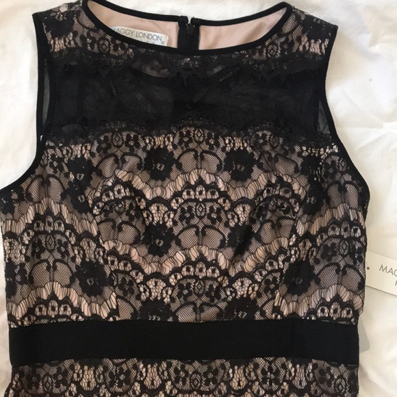 Maggy London Petites Floral Lace Sheath Dress - Picture 6 of 7